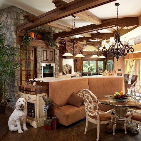 Reclaimed Beam Ceiling