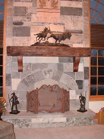 Redwood Mantel