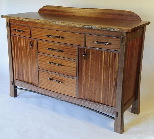 Ribbon Sapele Sideboard