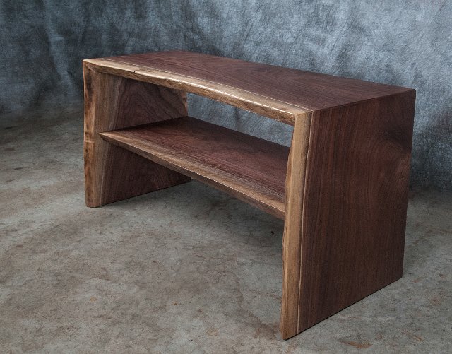 Bentch the Bent Walnut Bench