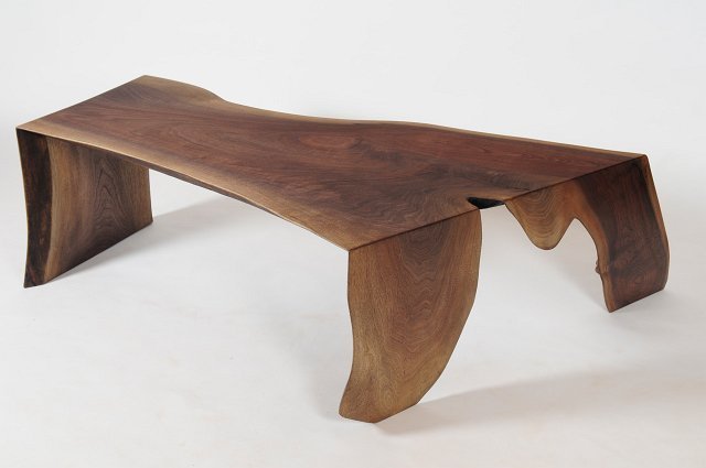 Bent Walnut Coffee Table